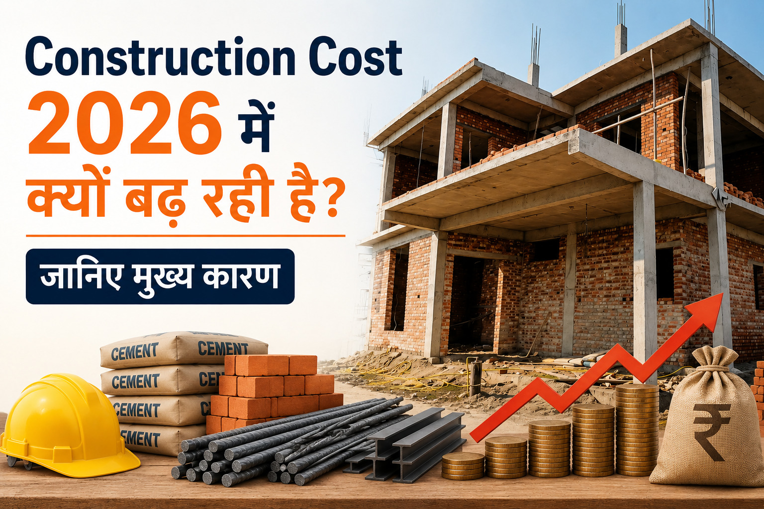 Construction Cost 2026 में क्यों बढ़ रही है? जानिए मुख्य कारण