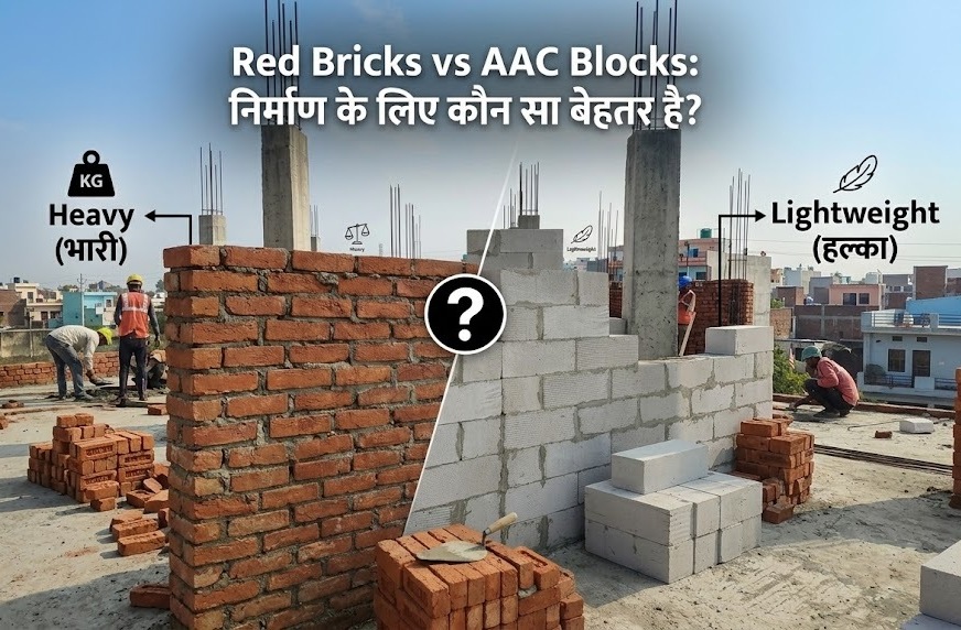 Red Bricks vs AAC Blocks: निर्माण के लिए कौन सा बेहतर है?
