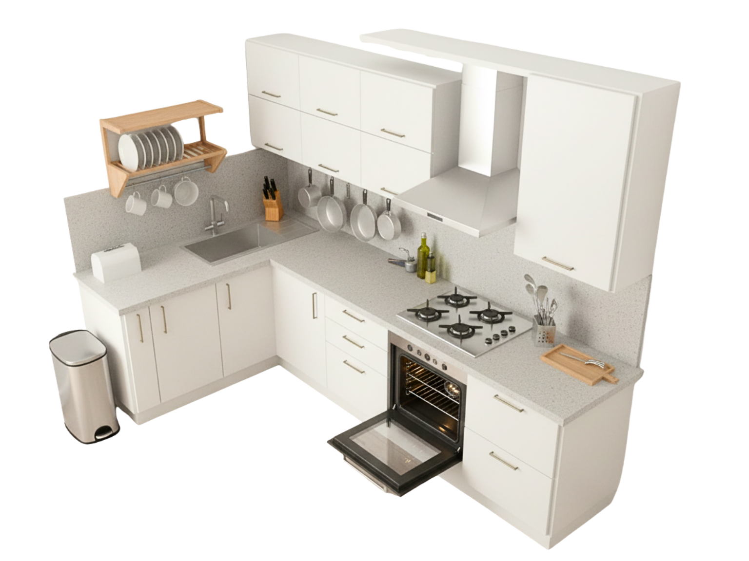 Modular Kitchen 2 Step 1