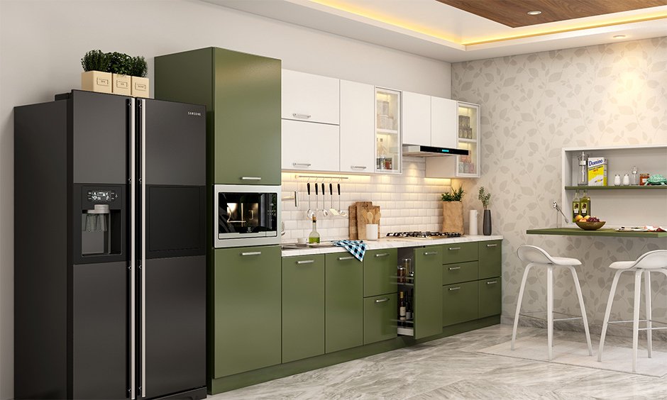 Straight (One-Wall) Modular Kitchen Straight One Wall Modular Kitchen